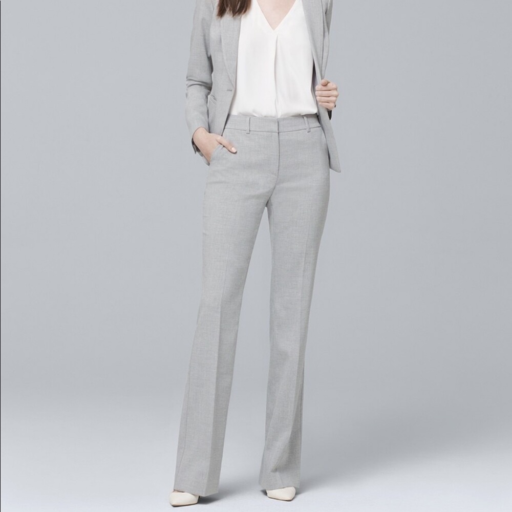 WHBM Suiting Slim Flare Pants 00 Short